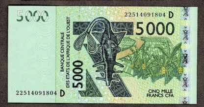 Mali 5000 Francs 2021 Çil Banknot UNC SATILDI - OUT OF STOCK SATILDI - OUT OF STOCK