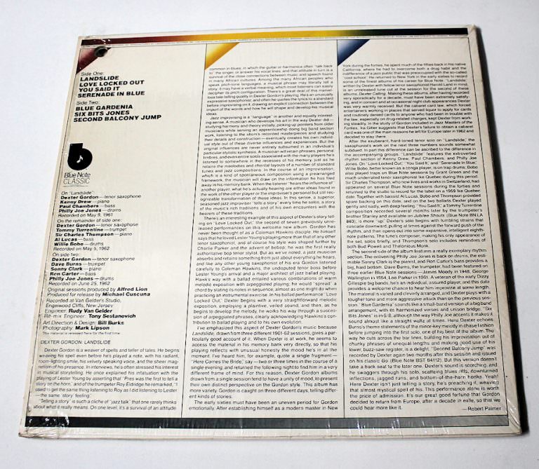 Dexter Gordon Landslide Jazz Lp 33 Lük *SATILDI - OUT OF STOCK - Görsel 2