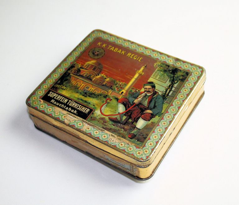 Superfein Türkischer Tabak Tütün kutusu Osmanli 13x12x2,5 cm. Nadir *SATILDI - OUT OF STOCK - Görsel 3