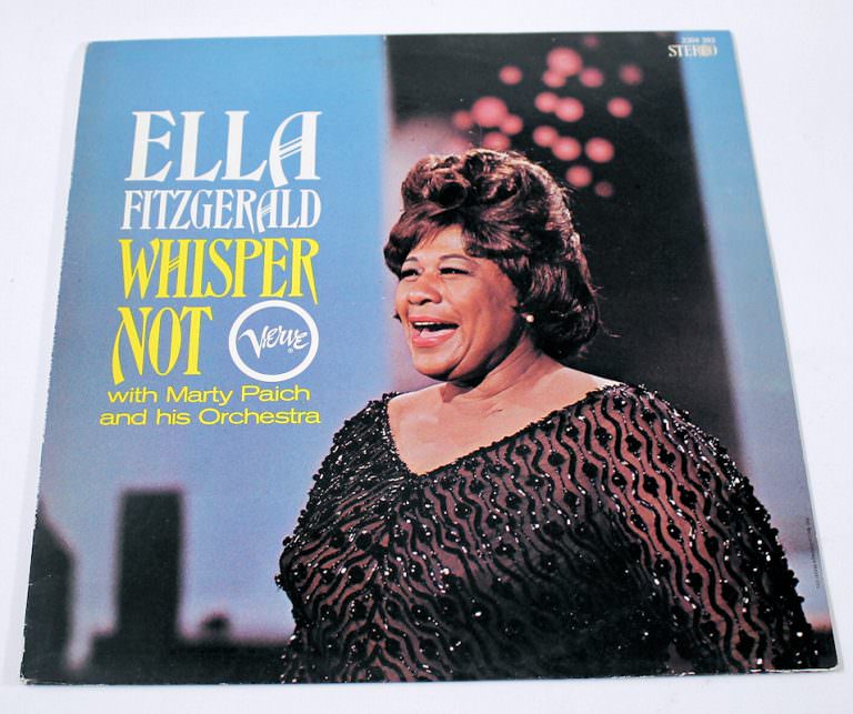 ELLA FITZGERALD Whisper Not VERVE JAZZ 33lük LP