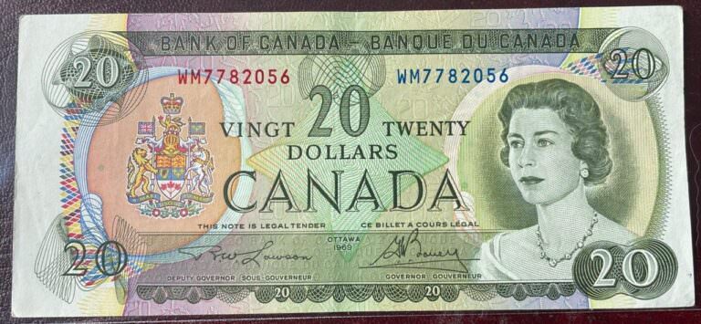 CANADA Kanada 20 Dollars 1969 Pick # 89 - EF/VF