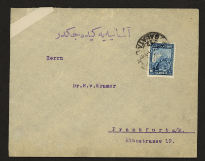 TURKEY send from Galata Postal Cover