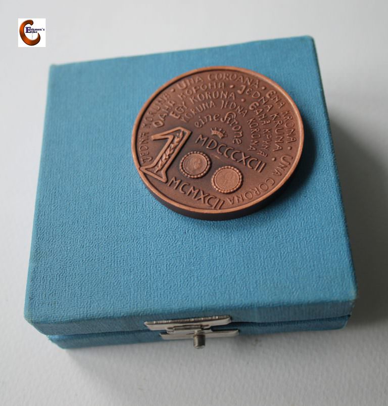 Eine Korona 1 Kron 100. YIL Madalya Medal