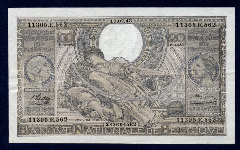 BELGIUM Belgique 100 Francs 1943 EF / ççt