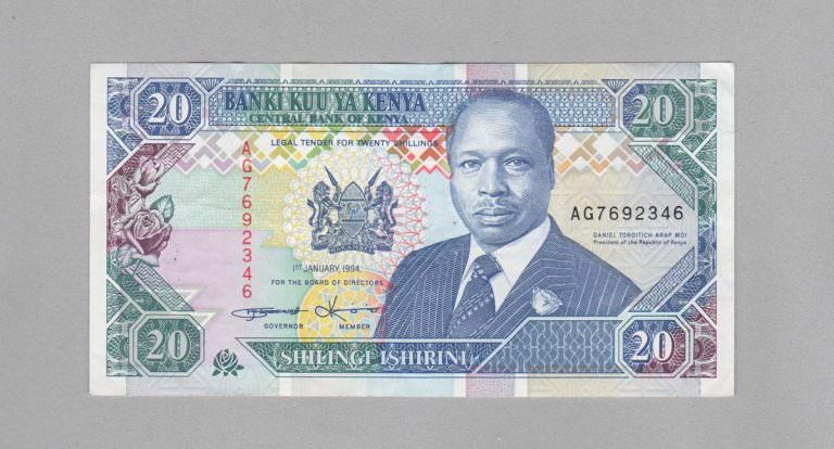 KENYA 20 Shillingi 1994 Pick # 31b – UNC