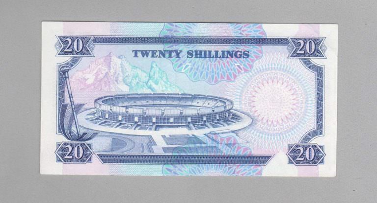 KENYA 20 Shillingi 1991 Pick # 25d – UNC