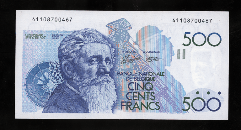BELGIUM Belgique 500 Francs ND (1982-98) Pick # 143a EF - ççt