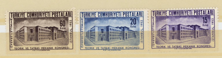 8. Teorik Tatbiki Mekanik Kongresi 1952 **MNH Mint – Turkey Stamps
