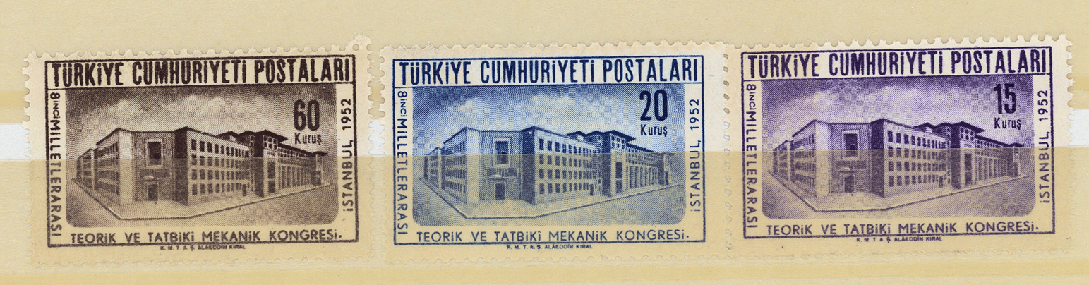 8. Teorik Tatbiki Mekanik Kongresi 1952 **MNH Mint – Turkey Stamps