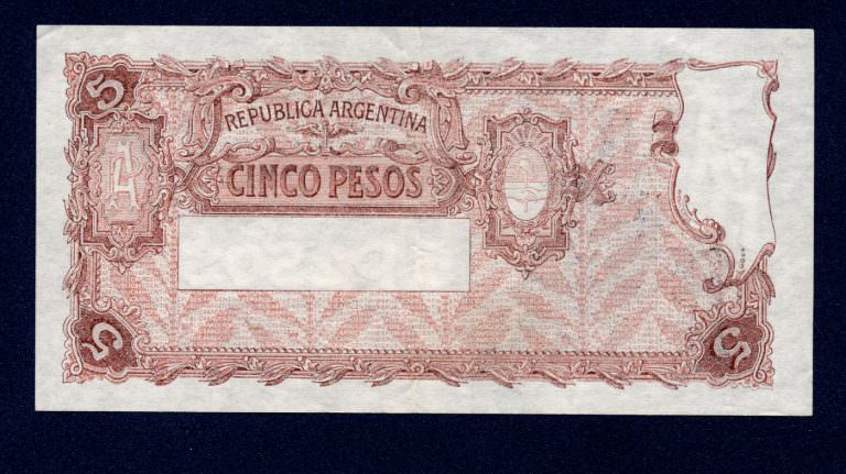 ARGENTINA Arjantin 5 Pesos 1969 VF *çt - Görsel 3