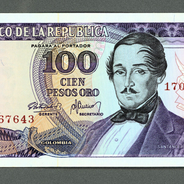 COLOMBIA 100 Pesos 1977 - UNC *çil