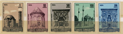 Tarihi eserler sürekli pulları 1969 **MNH Mint – Turkey Stamps