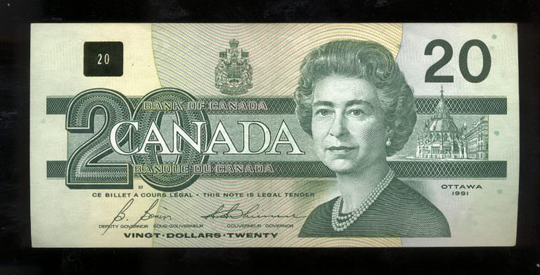 CANADA Kanada 20 Dollars 1991 Pick # 91 - aUNC - Görsel 3