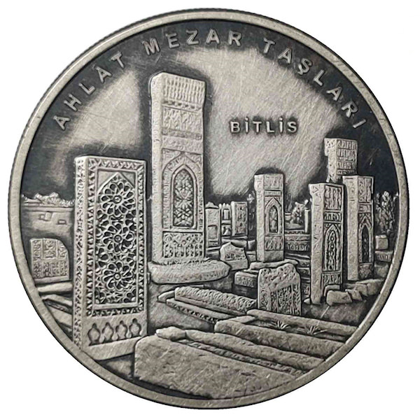 2019 YILI AHLAT MEZAR TAŞLARI-BİTLİS DARPHANE HATIRA GÜMÜŞ Sertifikasız "Kültür Varlıkları Serisi No: 9"