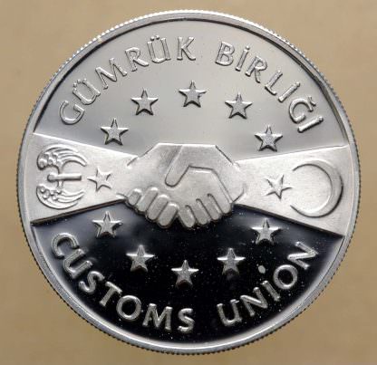 750 000 Lira 1996 Gümrük Birligi Darphane Hatıra Parası