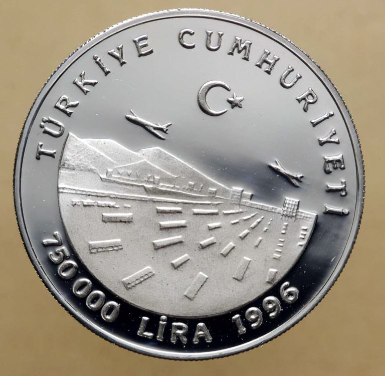 750 000 Lira 1996 Gümrük Birligi Darphane Hatıra Parası - Görsel 3