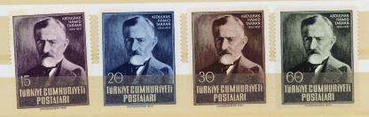 Abdulhak Hamid Tarhan pulları 1937 Viyana baskı **MNH Mint – Turkey Stamps SATILDI - OUT OF STOCK SATILDI - OUT OF STOCK SATILDI - OUT OF STOCK