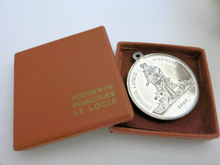 Switzerland Zurich National Exhibition 1883 Huguenin Medals RARE!!