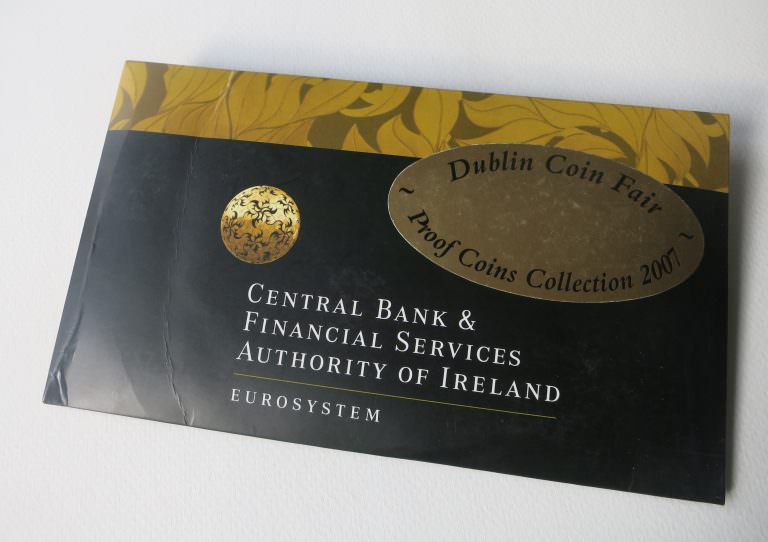 IRELAND Dublin Coin Fair 2007 Coin Set Irlanda Metal Para Seti