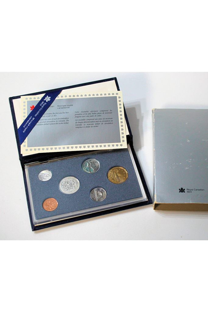 Kanada 1988 Coins Set Kutusunda, Sertifikali