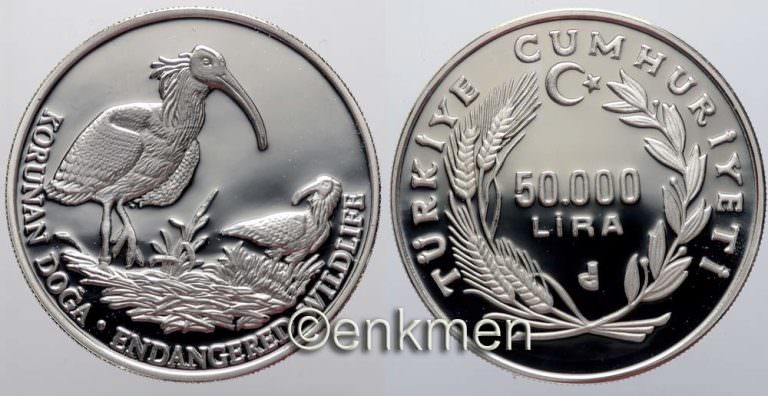 50 000 Lira Kelaynak Kuşu Darphane Hatıra Parası