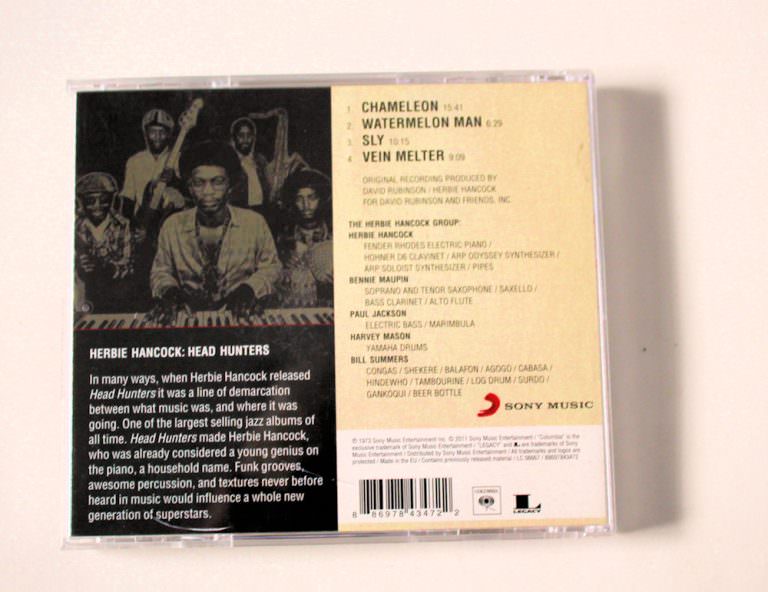 HERBIE HANCOCK Headhunters Jazz CD - Görsel 2