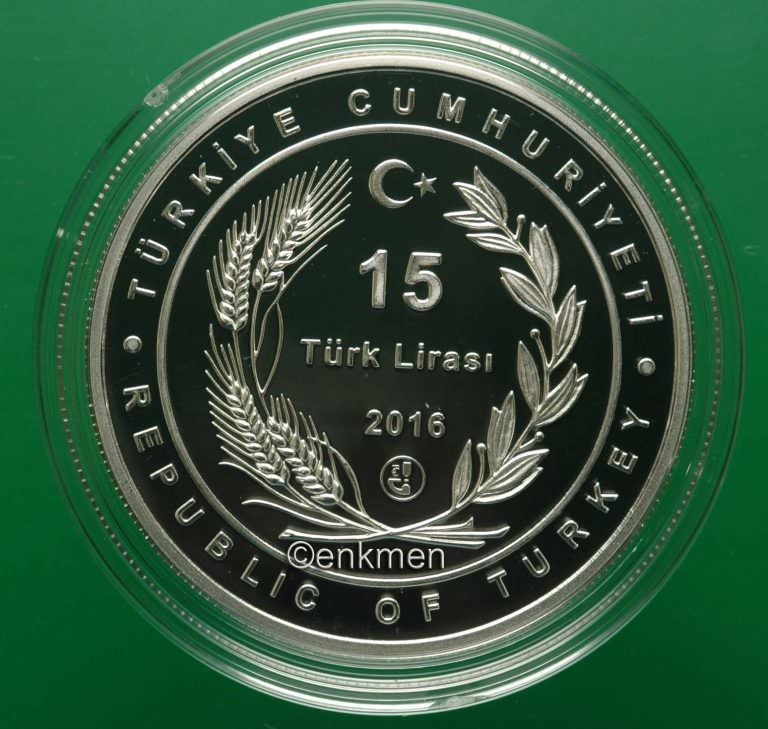 20 TL Yusufçuk 2016 GÜMÜS HATIRA PARASI SERTIFIKALI - Görsel 2