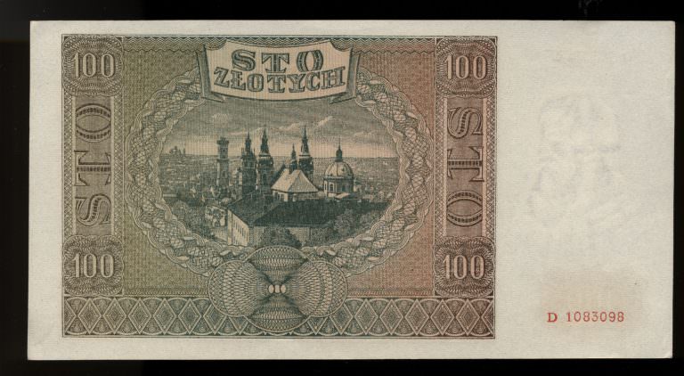 Polonya POLAND 100 Zlotych 1941 UNC *çil SATILDI - OUT OF STOCK - Görsel 2
