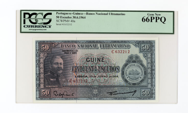 PORTUGUESE-GUINEA 50 Escudos 1964 PCGS 66 PPQ - UNC