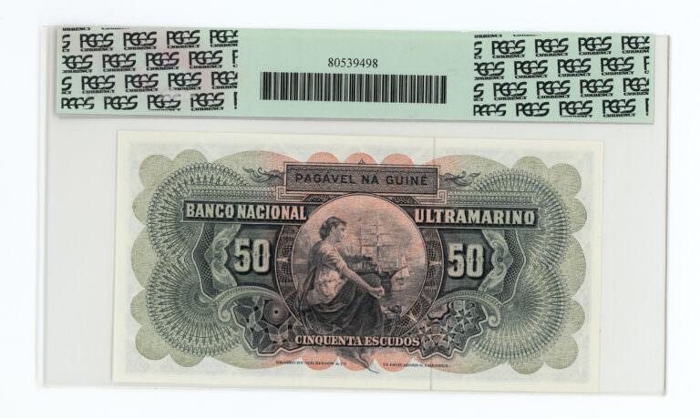 PORTUGUESE-GUINEA 50 Escudos 1964 PCGS 66 PPQ - UNC - Görsel 2