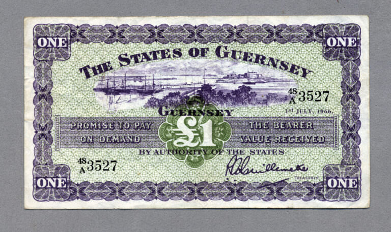 GUERNSEY 1 Pound 1.7.1966 VF