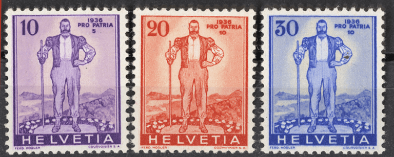 SWITZERLAND Isviçre 1936 Pro Patria Briefmarken SCHWEIZ Mint **MNH