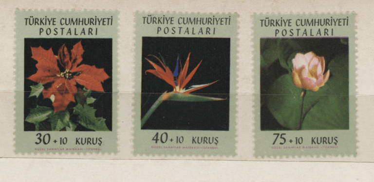 1962 çicek serisi **MNH Mint