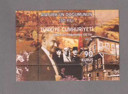ATATÜRK 130.YIL 2011 Blok Mint **MNH