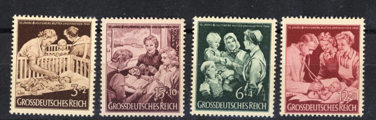 ALMANYA Deutschland 10. Jahre Hilfswerk Mi-869-672 MINT **MNH