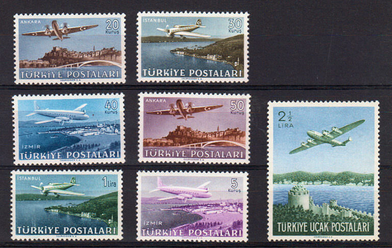 Uçak pulları 1949-50  Mint **MNH