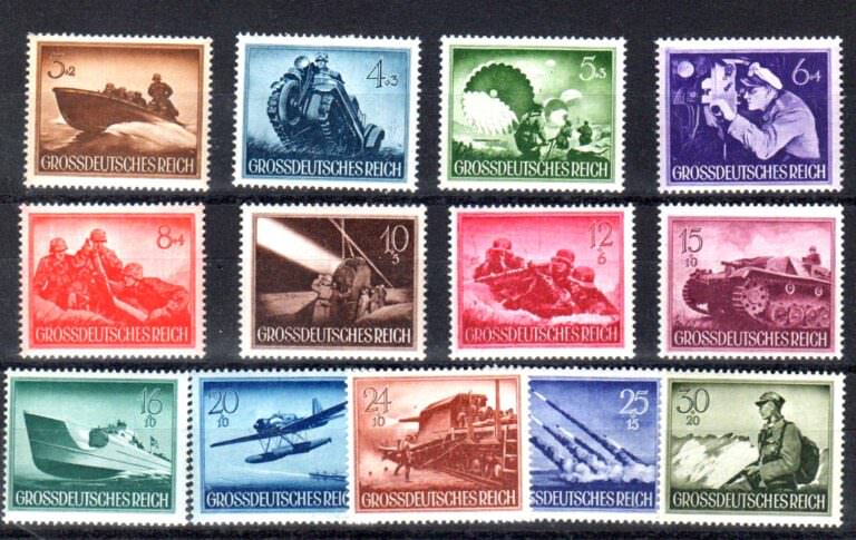 ALMANYA Deutschland 1944 Mi-873-885 Mint **MNH
