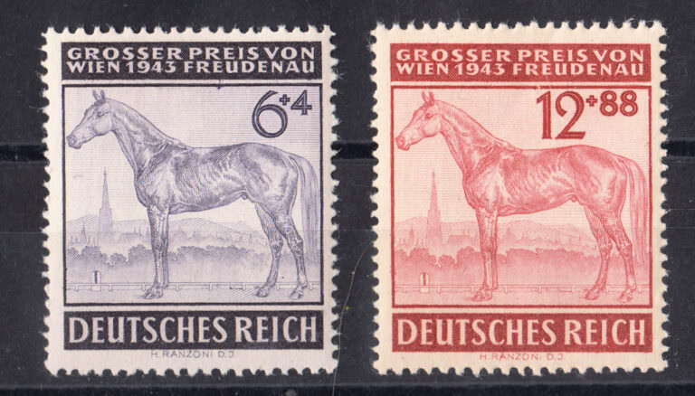 ALMANYA Deutschland 1944 Mi-857-858 Mint **MNH