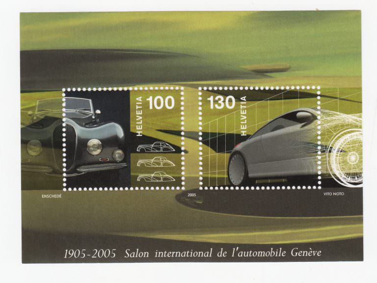 SWITZERLAND Isviçre 2005 Auto Salon Genf Blok MINT **MNH