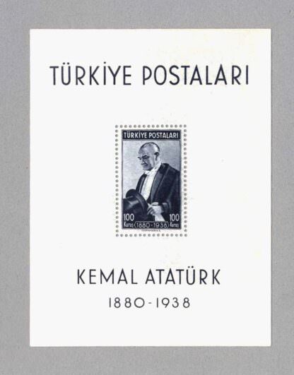 ATATÜRK 1. Blok 1938 Mint **MNH