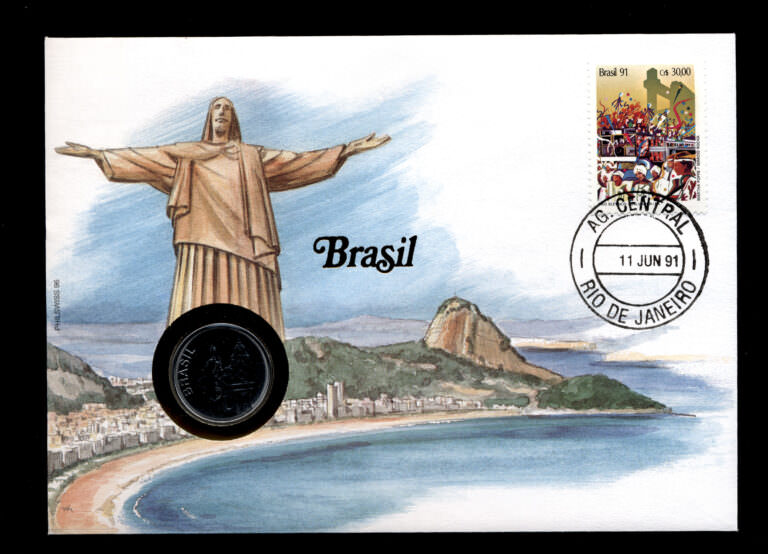 BRASIL Brezilya Numisbrief Münz-Briefe