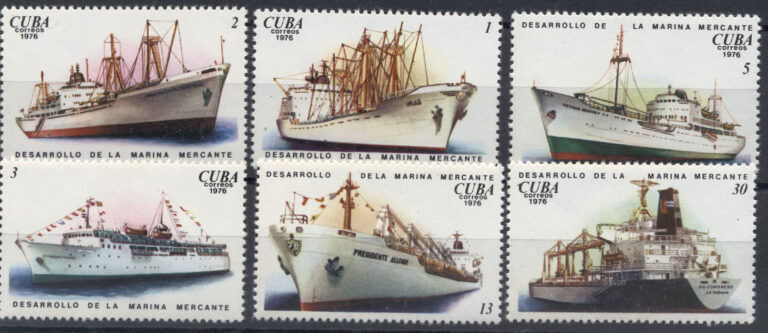 CUBA Ticari Gemiler temalı Mint **MNH