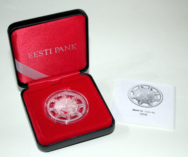 Estonya 50 Kroon 2010 Hatıra Parası Ag 999,9 Sertifikalı SATILDI - OUT OF STOCK