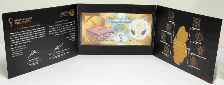 KATAR 2022 YILI HATIRA " FİFA DÜNYA KUPASI " 22 RİYAL ÇİL ÖZEL PORTFÖYÜNDE *SATILDI - OUT of STOCK - Görsel 3