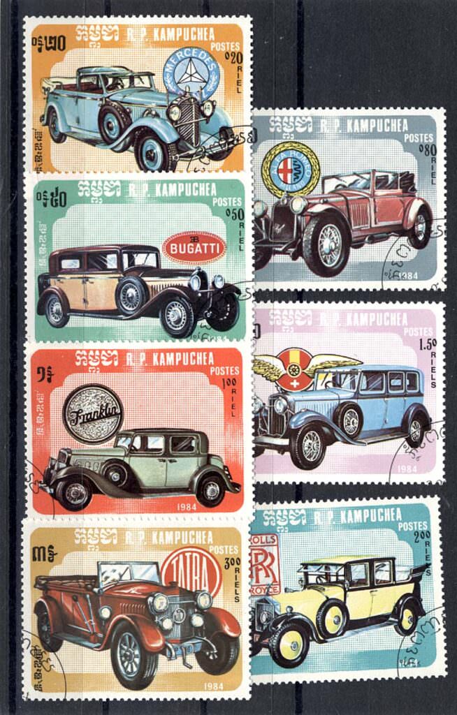 COMORES & KAMPUCHEA 4 Oldtimer series *SATILDI - OUT OF STOCK SATILDI - OUT OF STOCK SATILDI - OUT OF STOCK - Görsel 3