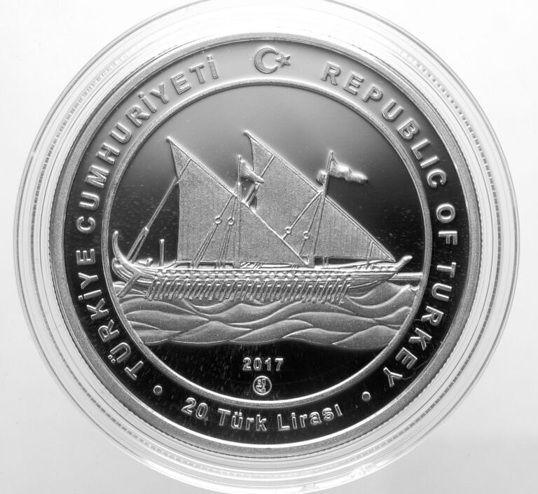 2017 Yılı Umur Bey Darphane Hatıra Gümüş ” Gemiler Ve Kâşifler Serisi No: 8 ” Sertifikalı SATILDI - OUT OF STOCK - Görsel 2