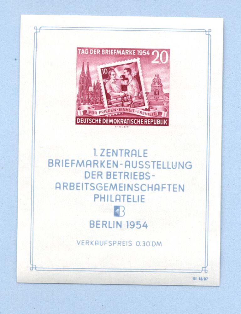 ALMANYA Deutschland 3 Block (arka yüzleri hafif hasarlı) - Görsel 3