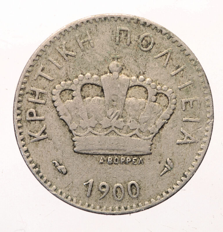 GREECE Yunanistan Girit 10 Lepta 1900 *SATILDI - OUT OF STOCK