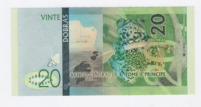 St. Tomé e Principe 5+10+20 Dobras Polymer UNC çil - Görsel 3