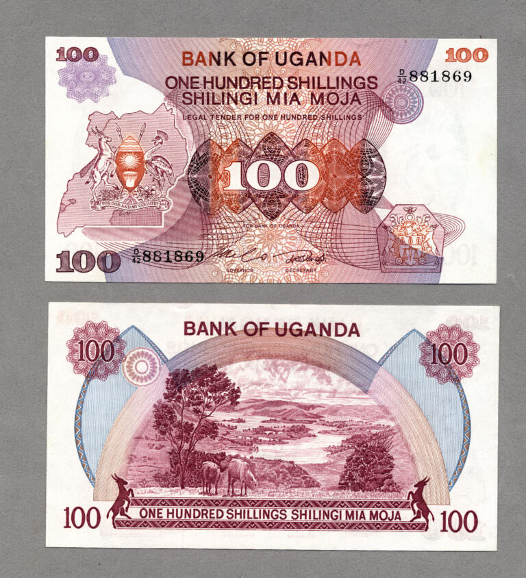 UGANDA 100 Shillings 1985  Pick # 21 - UNC *çil